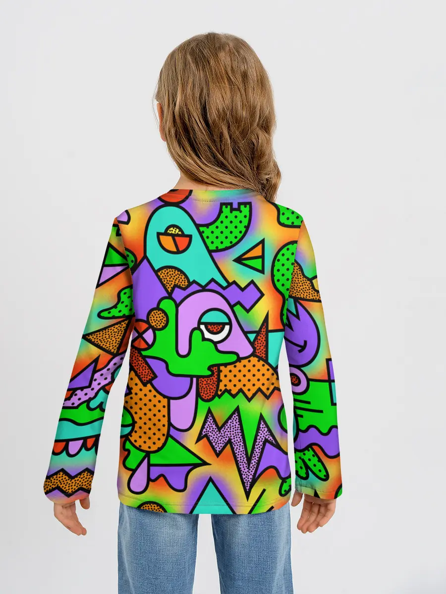 Детский лонгслив / PSY GEOMETRY