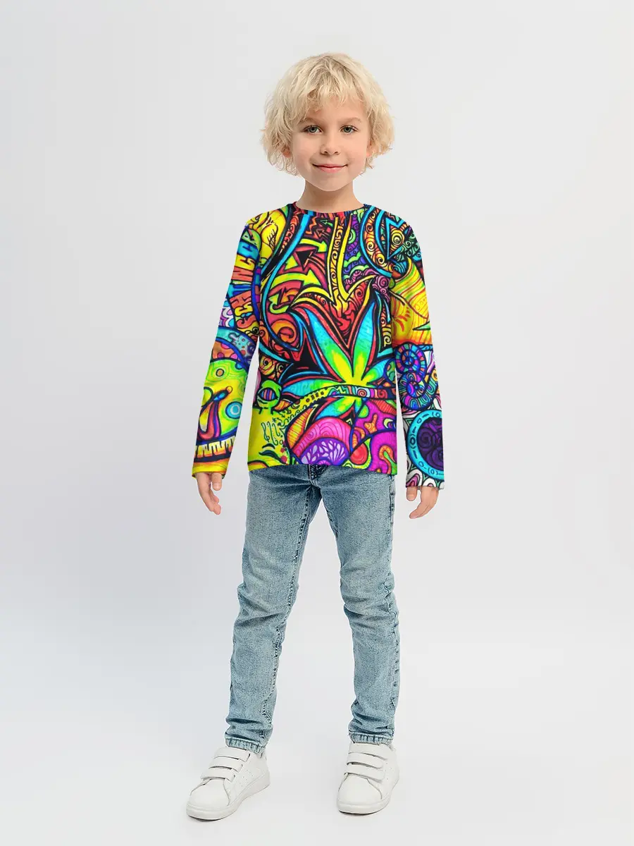 Детский лонгслив / ABSTRACTION PSY