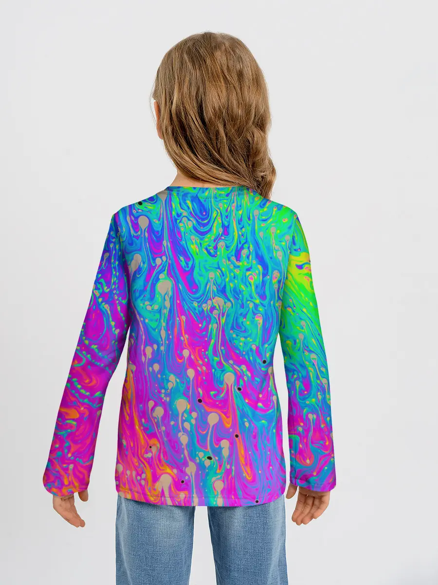 Детский лонгслив / НЕОНОВАЯ ПАЛИТРА