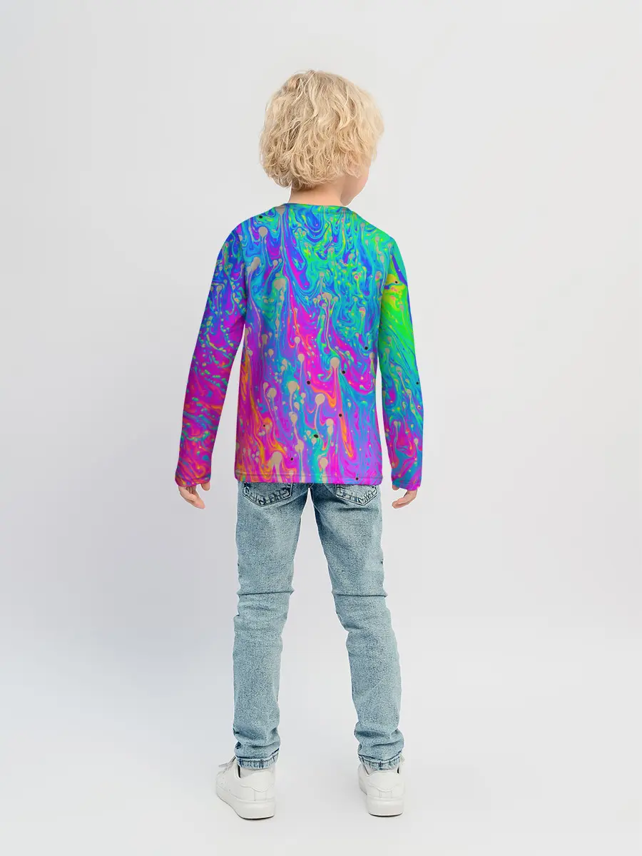 Детский лонгслив / НЕОНОВАЯ ПАЛИТРА