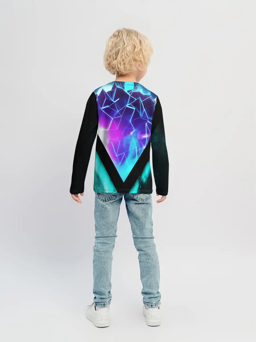 Детский лонгслив / NEON GEOMETRY