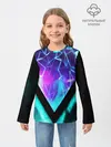 Детский лонгслив / NEON GEOMETRY
