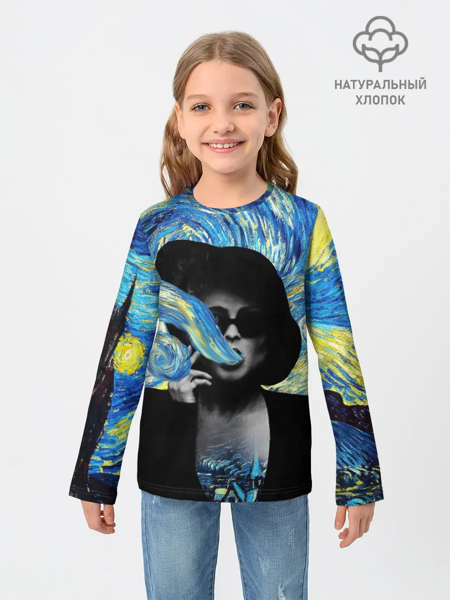 Детский лонгслив / Марла на картине Ван Гога