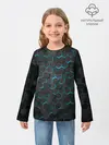 Детский лонгслив / Turquoise Octagon
