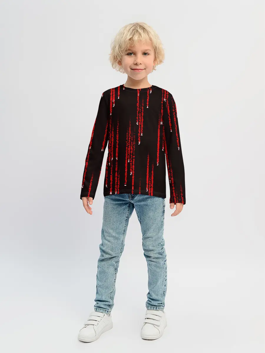 Детский лонгслив / МАТРИЧНЫЙ КОД