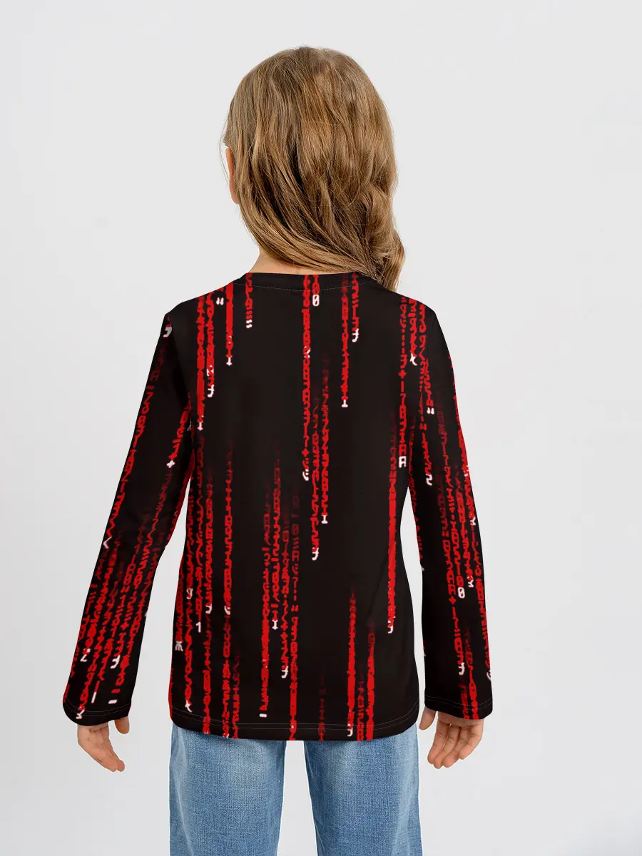 Детский лонгслив / МАТРИЧНЫЙ КОД