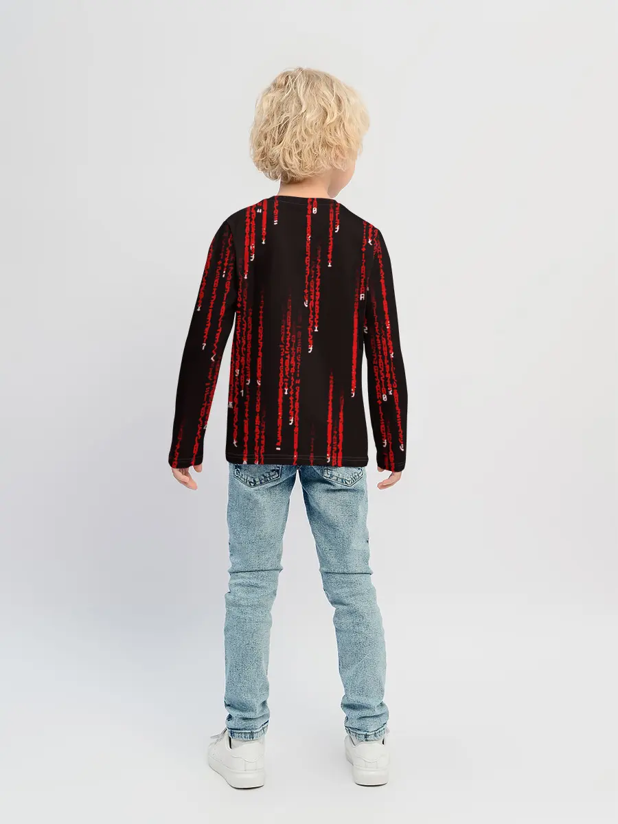 Детский лонгслив / МАТРИЧНЫЙ КОД