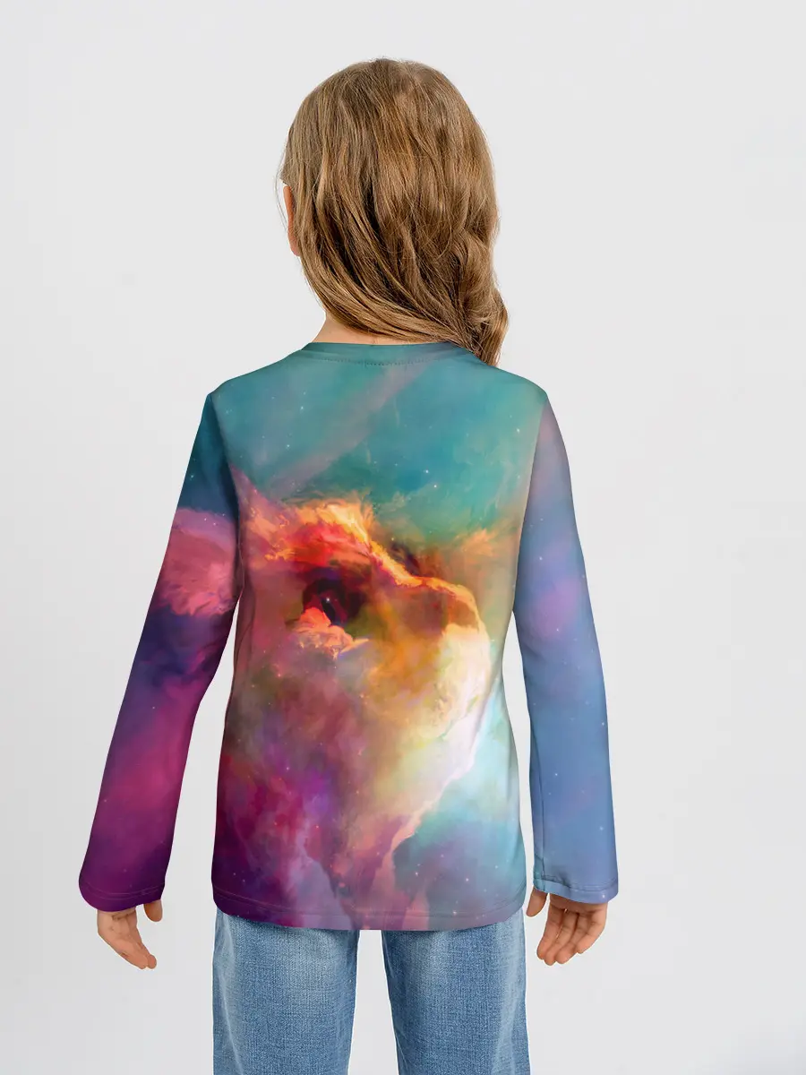 Детский лонгслив / КОСМИЧЕСКИЙ КОТ