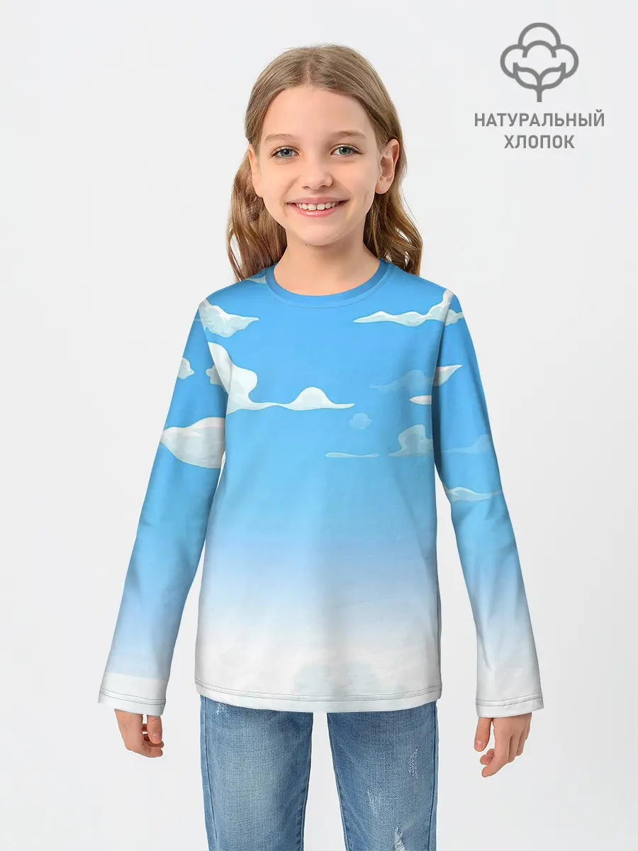 Детский лонгслив / Летнее небо