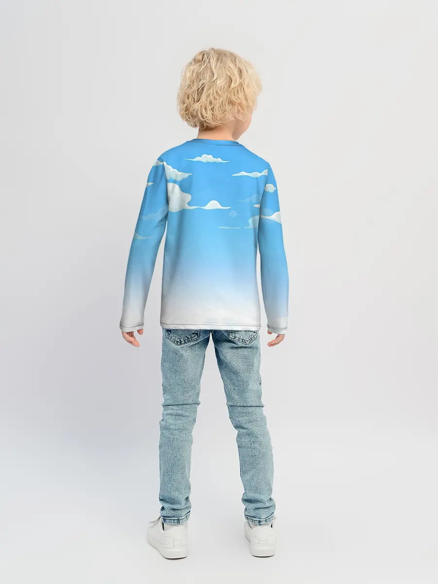 Детский лонгслив / Летнее небо