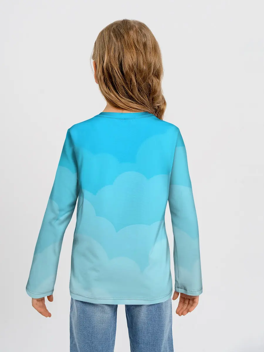 Детский лонгслив / Голубые облака