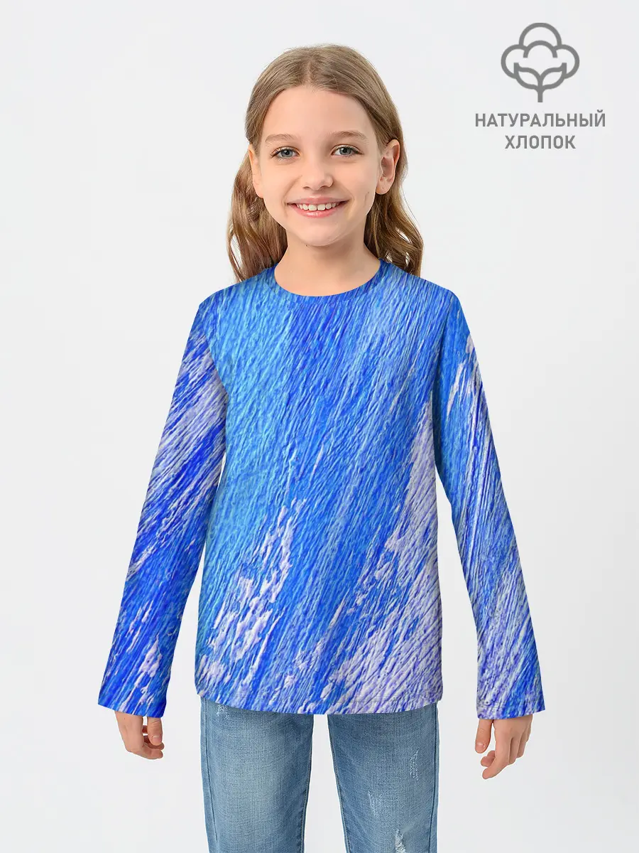Детский лонгслив / Крупные мазки
