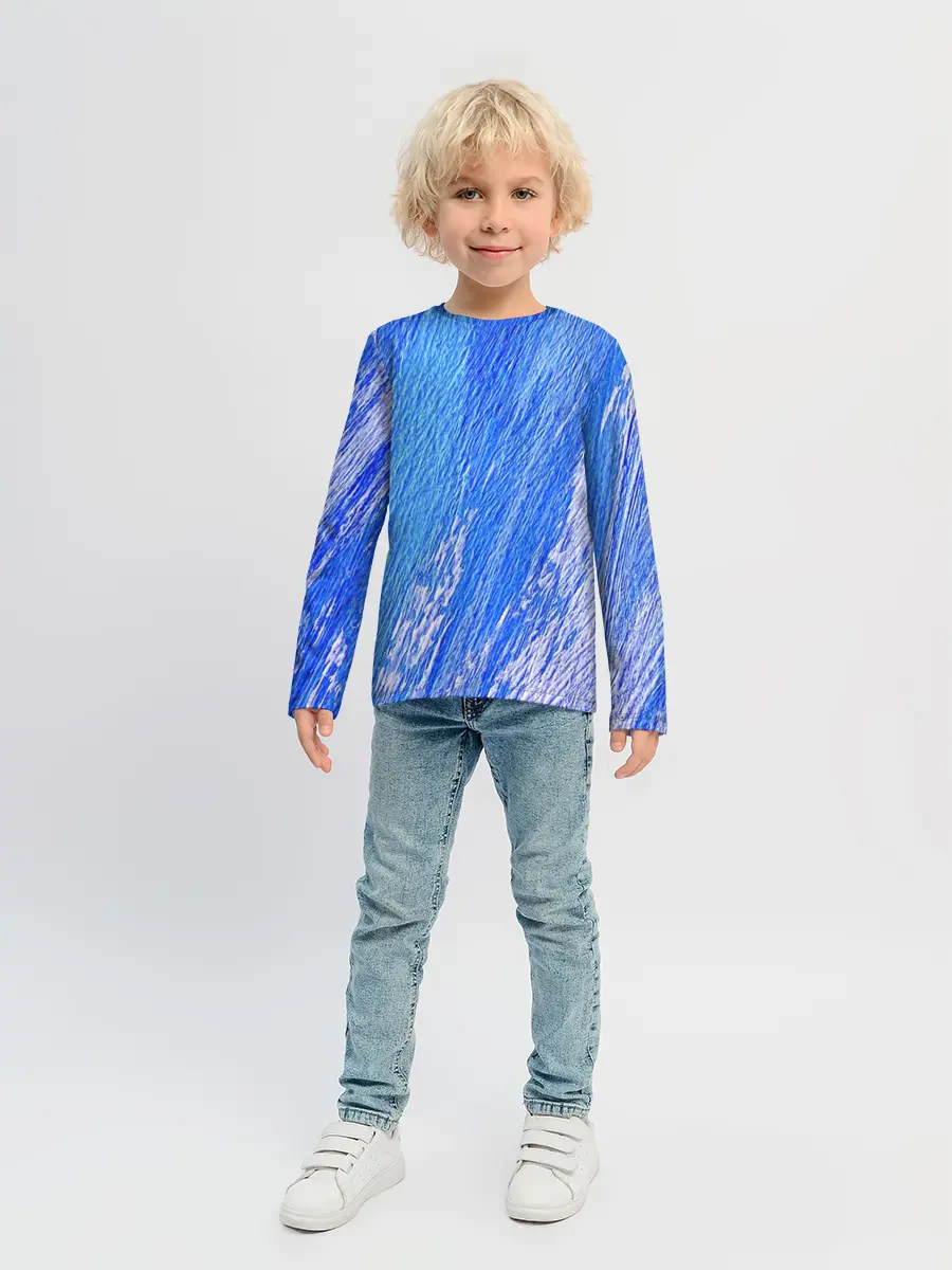 Детский лонгслив / Крупные мазки