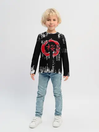 Детский лонгслив / Кандзи Сакура Иероглифы Аниме