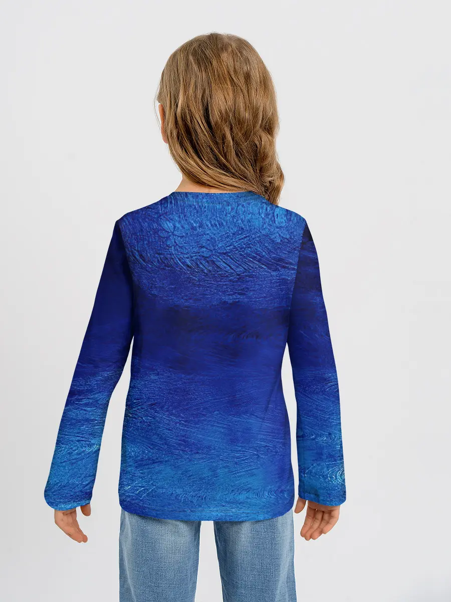 Детский лонгслив / Мазки дождя