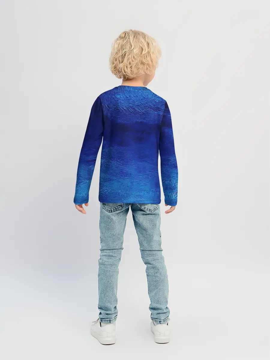 Детский лонгслив / Мазки дождя