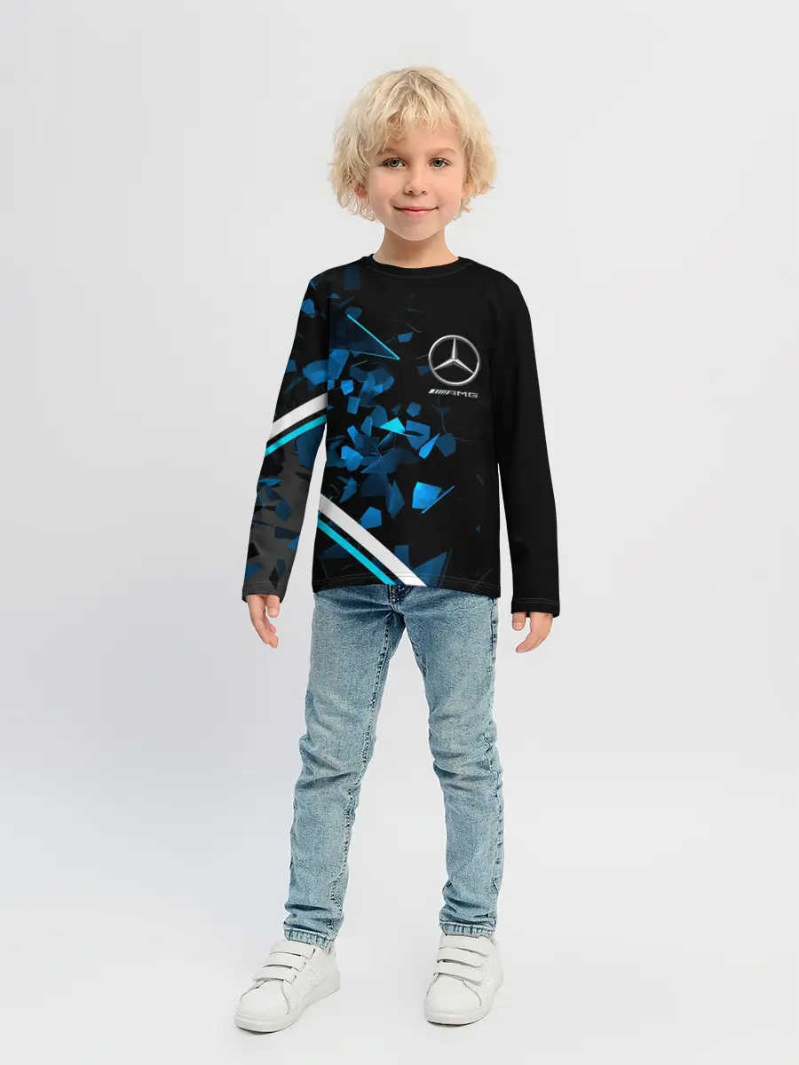 Детский лонгслив / Mercedes AMG | Осколки стекла