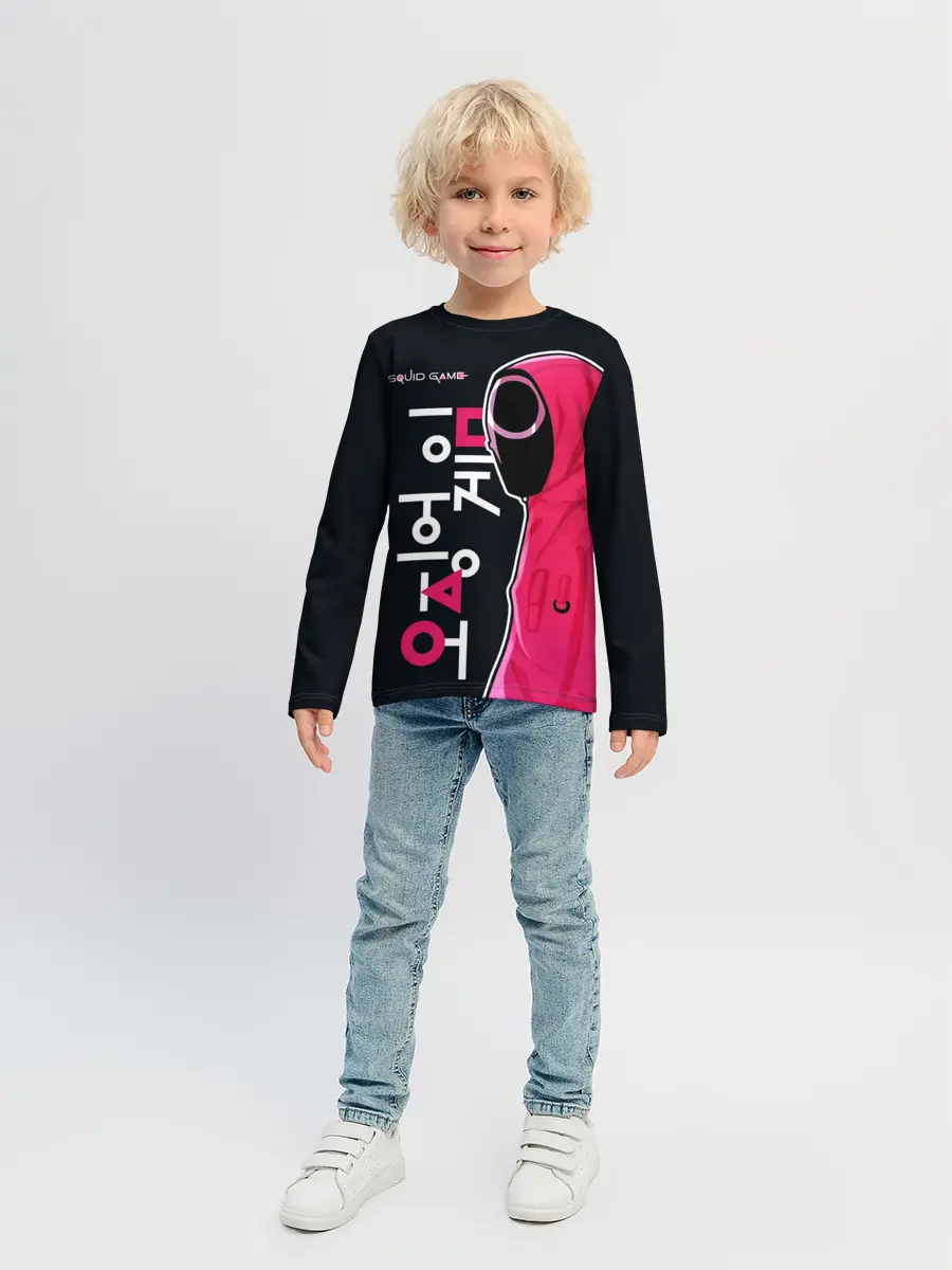 Детский лонгслив / Squid game - guard