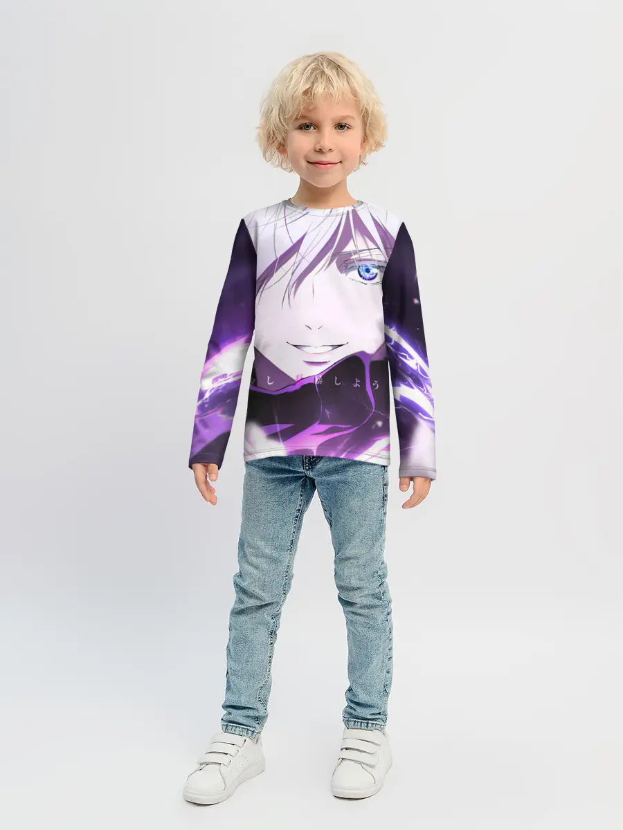 Детский лонгслив / Сатору Гото кастует заклинание