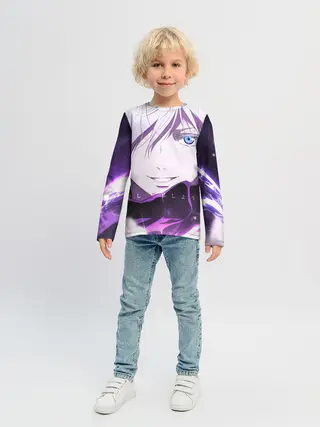 Детский лонгслив / Сатору Гото кастует заклинание