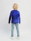 Детский лонгслив / Синее размытие