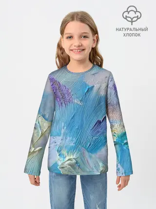 Детский лонгслив / Оставленная краска