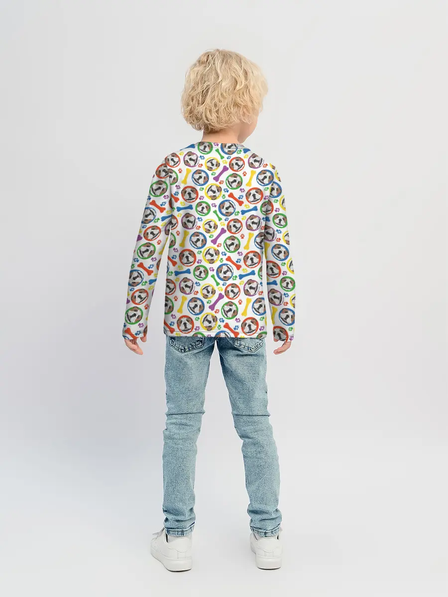 Детский лонгслив / Английский Бульдог