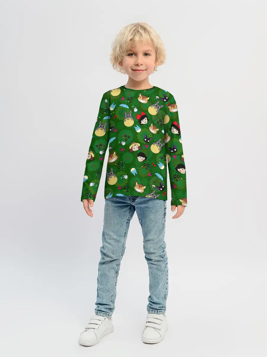 Детский лонгслив / Totoro&Kiki ALLSTARS