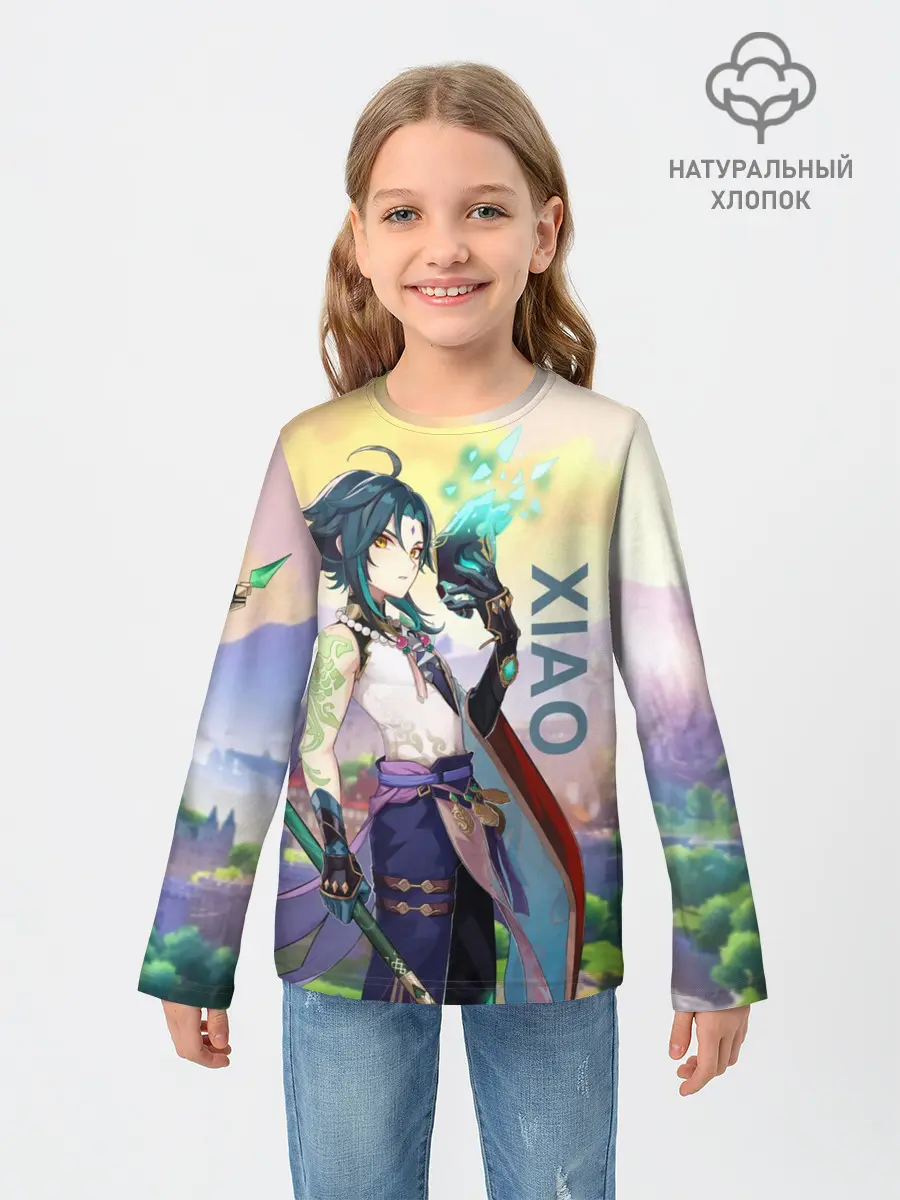 Детский лонгслив / Xiao, Genshin Impact