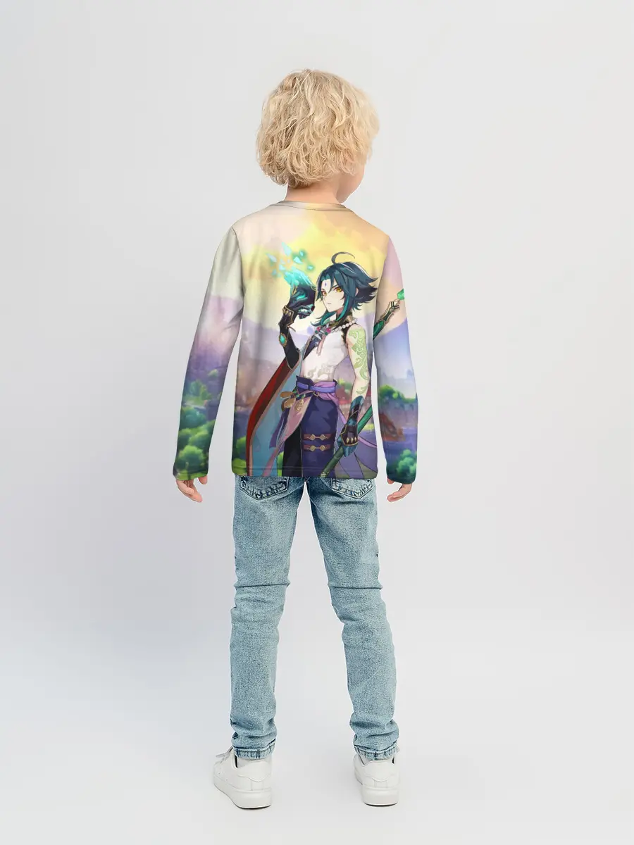 Детский лонгслив / Xiao, Genshin Impact
