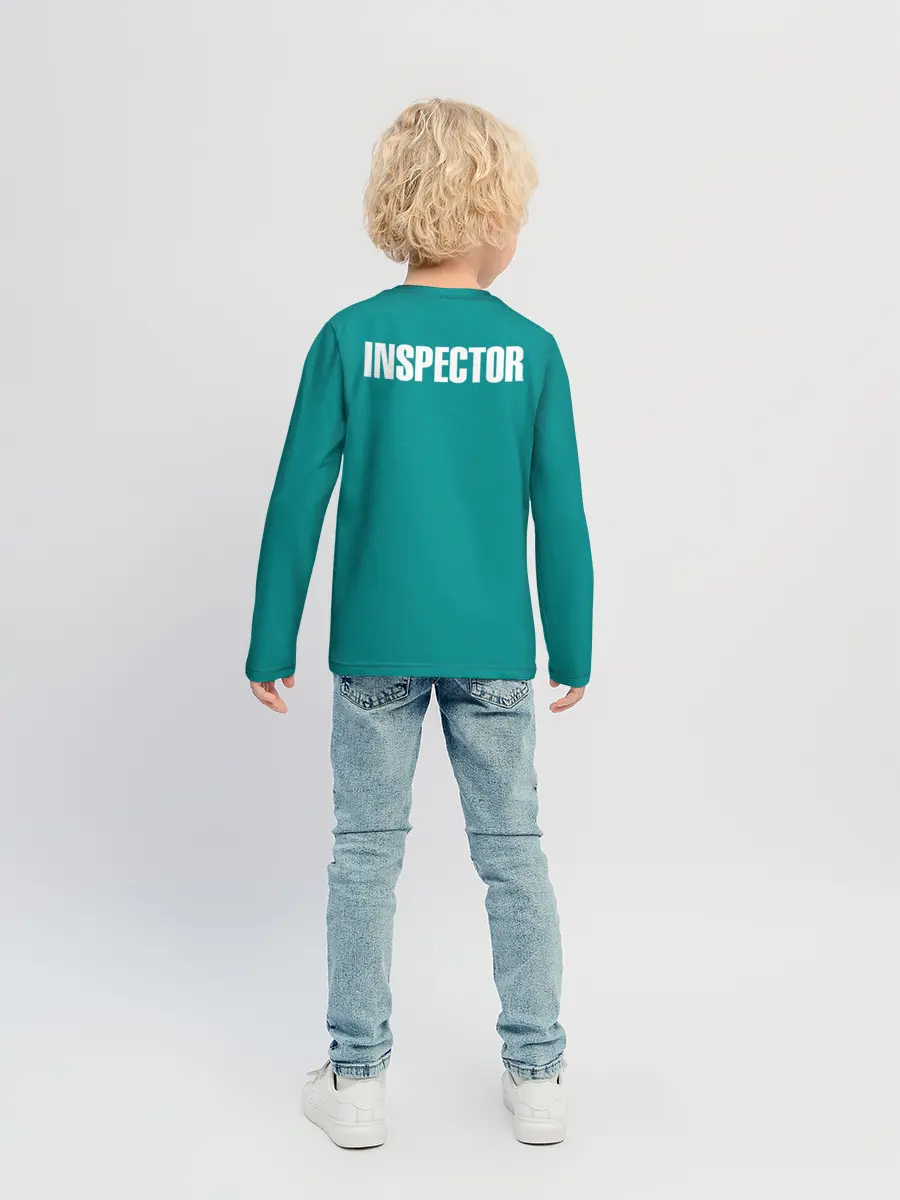 Детский лонгслив / Игра в кальмара: инспектор 001