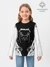 Детский лонгслив / Мяуталлика / Meowtallica.