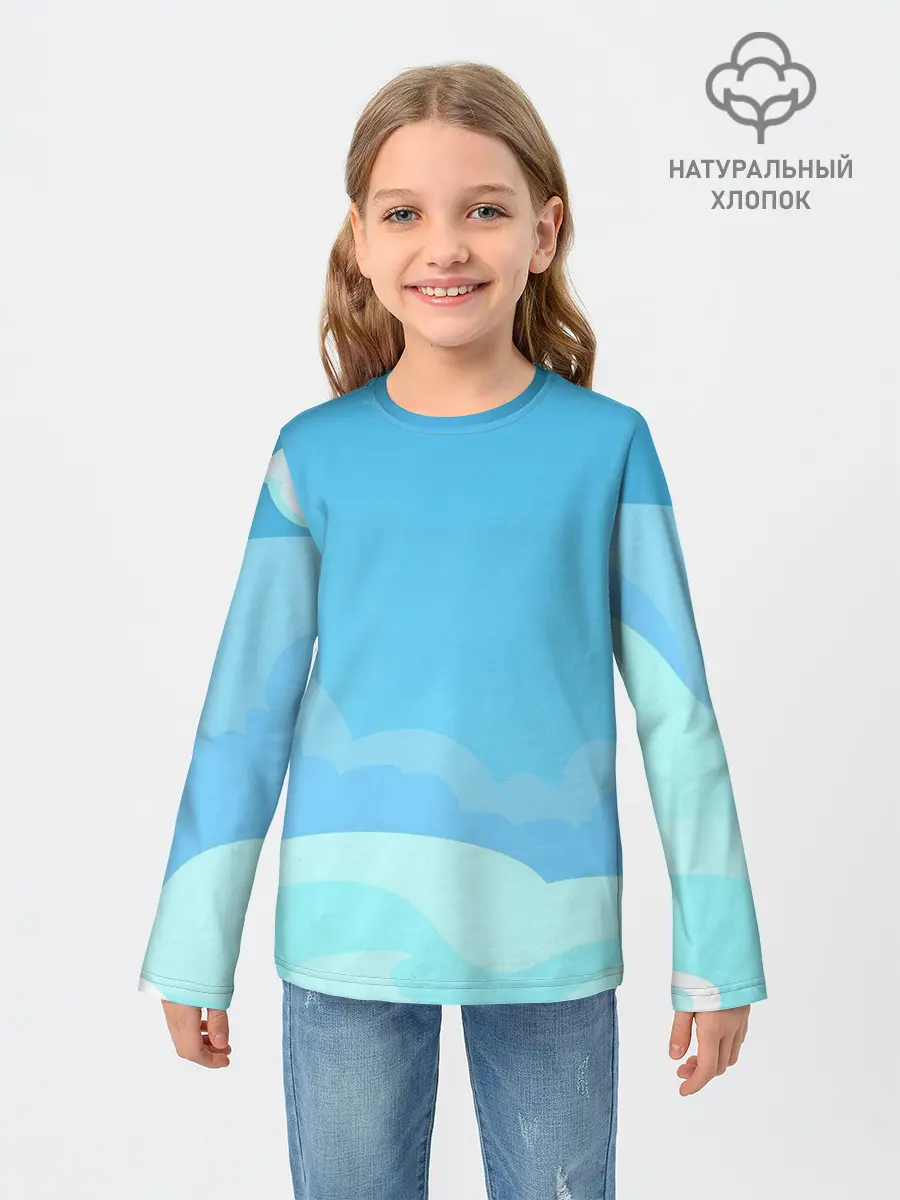 Детский лонгслив / Небо после грозы