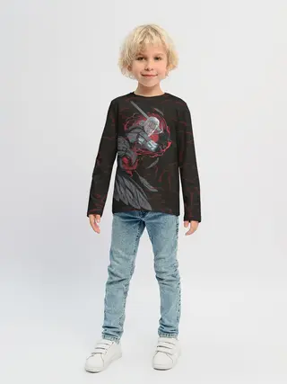 Детский лонгслив / Кровь дракона и смелый Ведьмак