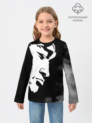 Детский лонгслив / Профиль Виктора Цой