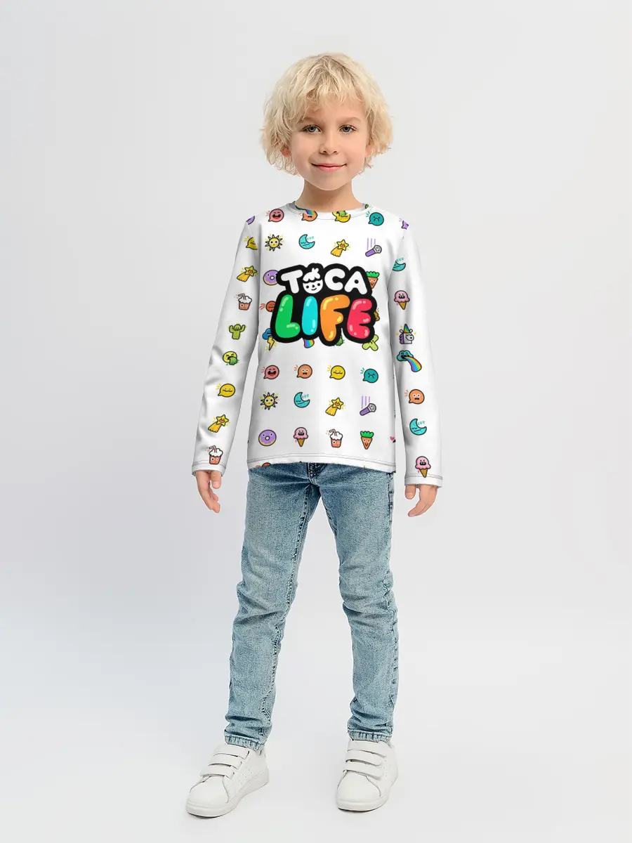 Детский лонгслив / Логотип | Toca Boca | Тока Бока