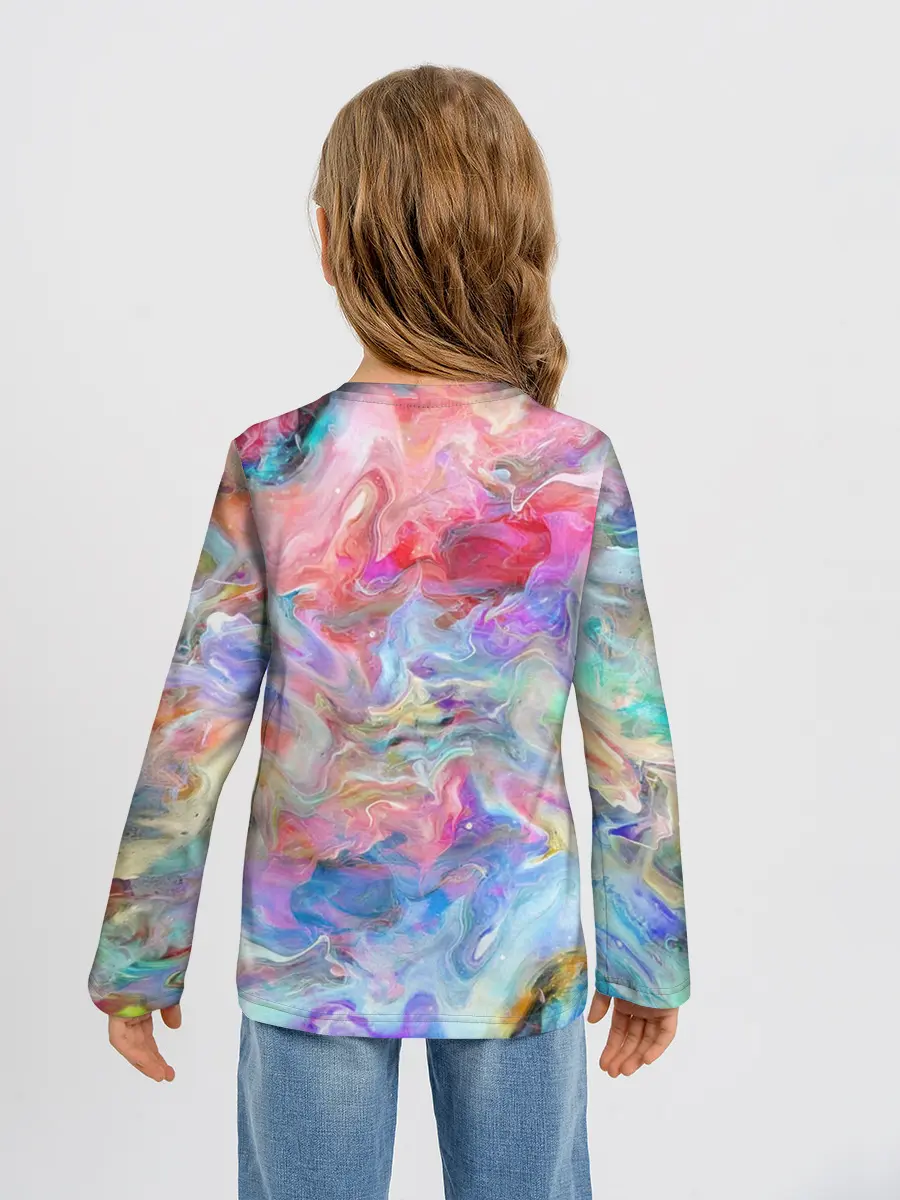 Детский лонгслив / Радужное небо