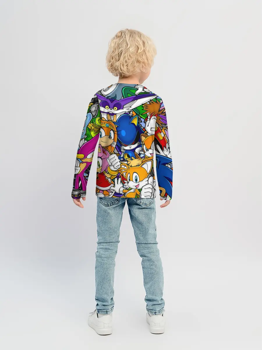Детский лонгслив / КИБЕР СОНИК | CYBER SONIC ROBOT