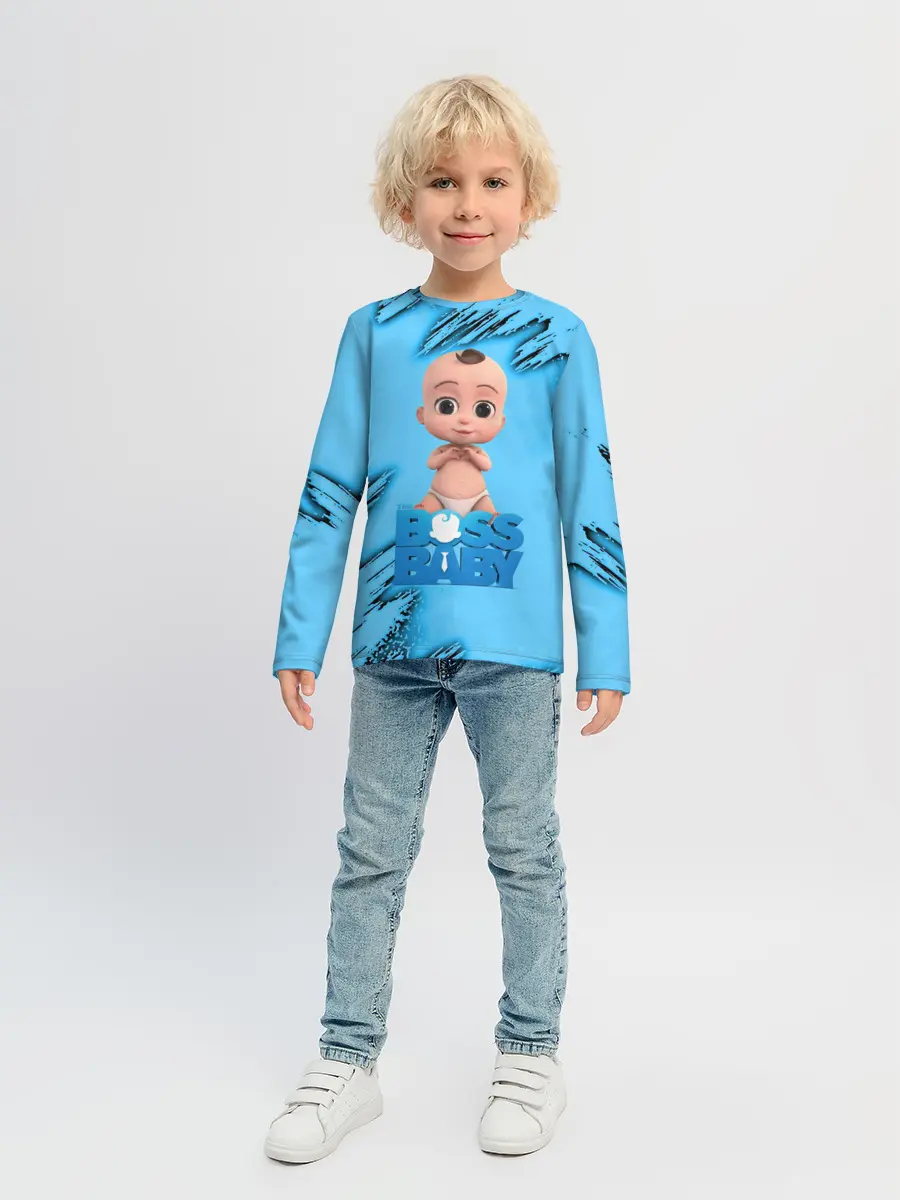 Детский лонгслив / Босс Молокосос