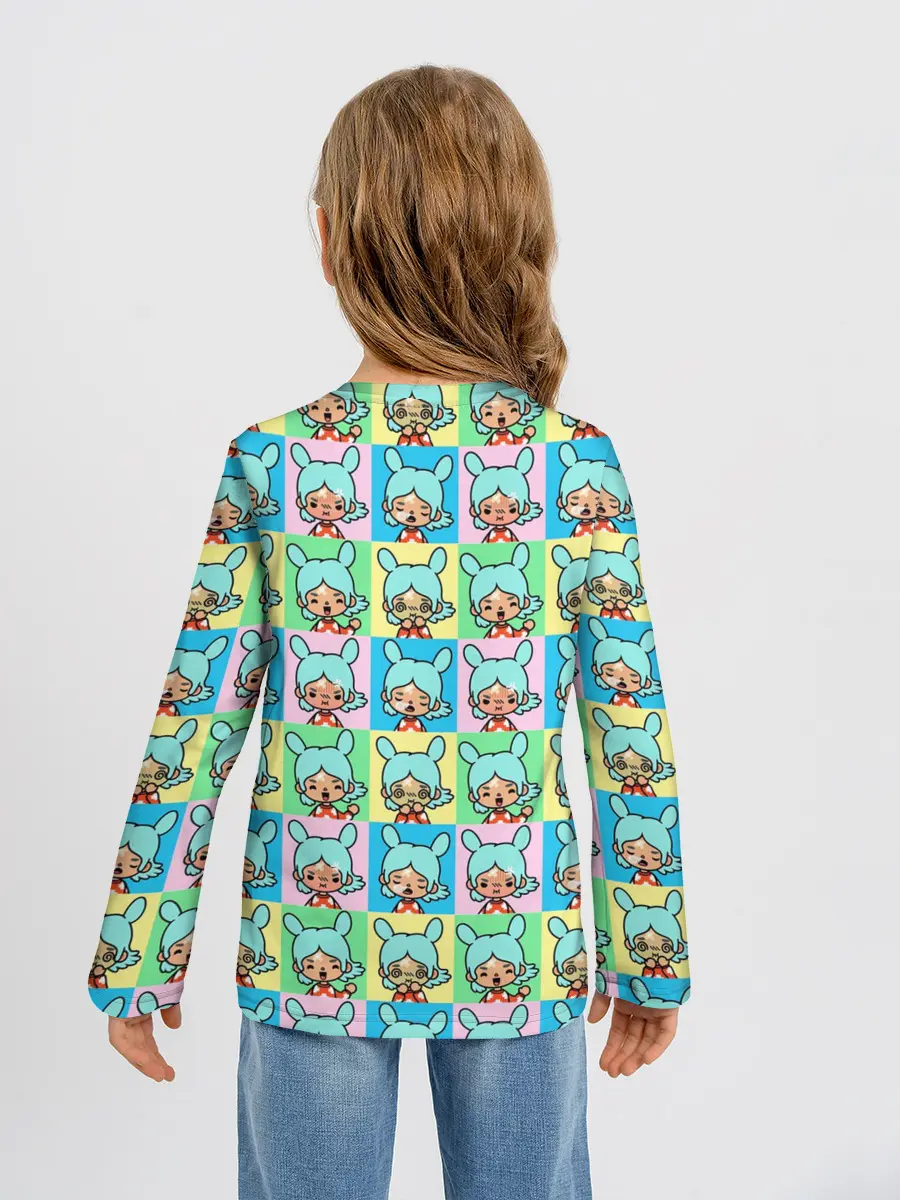 Детский лонгслив / Toca Boca logo | Тока Бока Рита