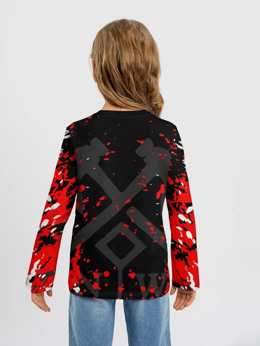 Детский лонгслив / NEW WORLD / НЬЮ ВОРЛД / БРЫЗГИ