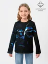 Детский лонгслив / Осколки стекла и молния