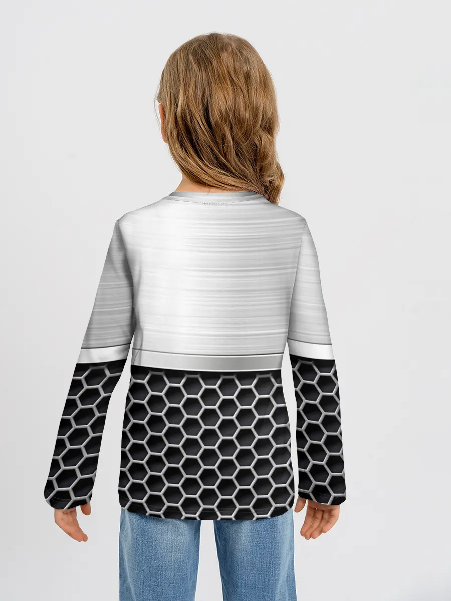 Детский лонгслив / Шевроле | Стальная решетка