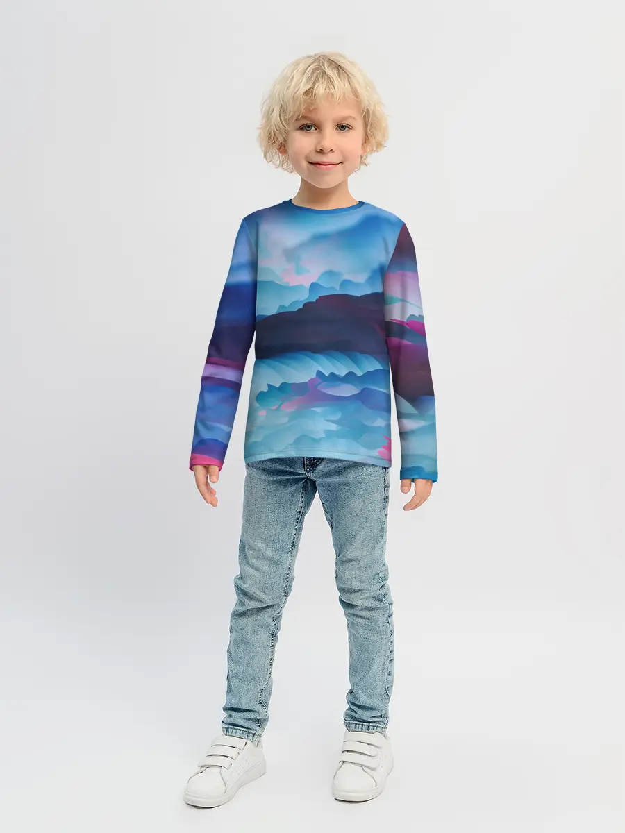 Детский лонгслив / Грозовые мазки