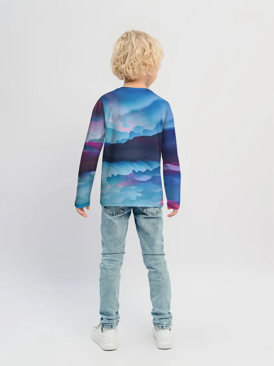 Детский лонгслив / Грозовые мазки