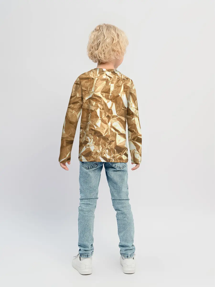 Детский лонгслив / Мятая Фольга