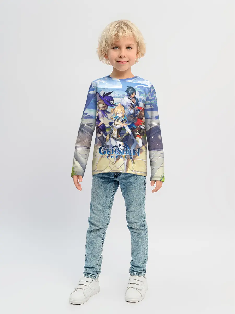 Детский лонгслив / Genshin Impact: Ци Ци.