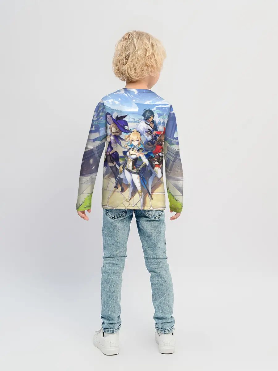 Детский лонгслив / Genshin Impact: Ци Ци.