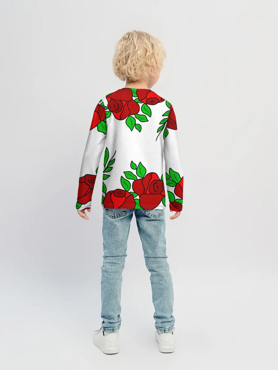 Детский лонгслив / Юлия в розах