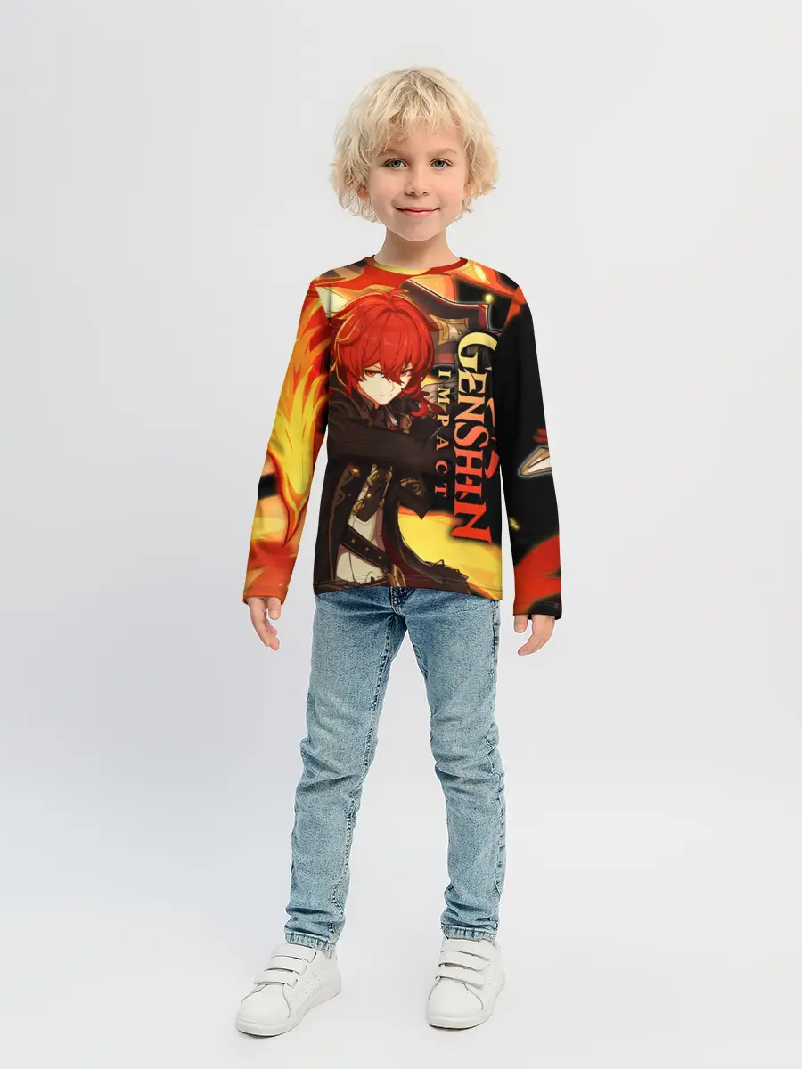 Детский лонгслив / Геншин импакт: Дилюк